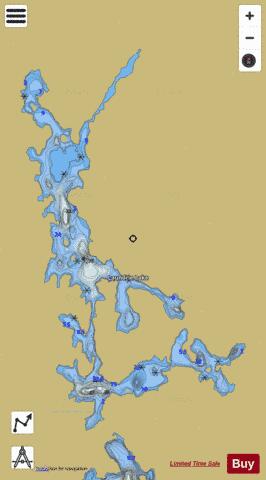 Laundrie Lake depth contour Map - i-Boating App
