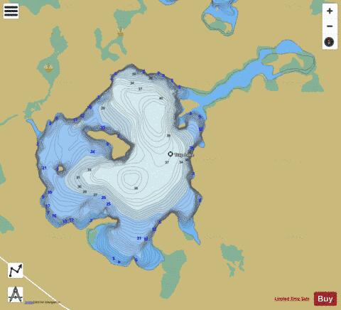 Trap Lake depth contour Map - i-Boating App