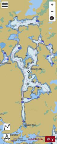 McAree Lake depth contour Map - i-Boating App