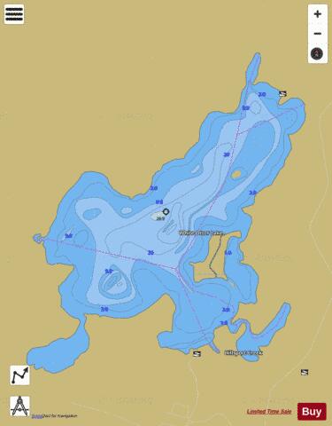 White Otter Lake depth contour Map - i-Boating App