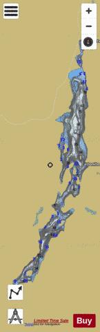 Catlonite Lake depth contour Map - i-Boating App