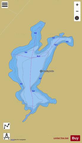 Running Lake depth contour Map - i-Boating App