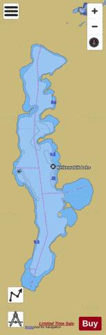 Keikewabik Lake depth contour Map - i-Boating App