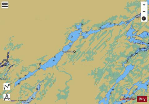 Medcalf Lake depth contour Map - i-Boating App