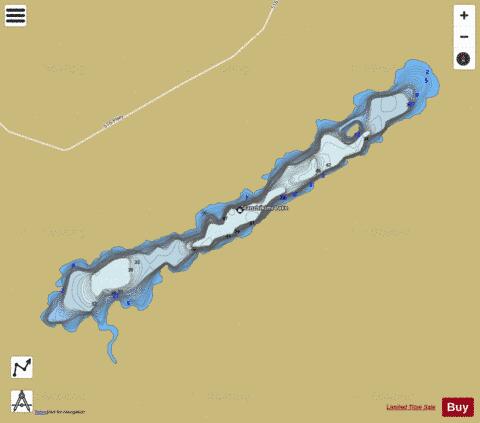 Stanzhikimi Lake depth contour Map - i-Boating App
