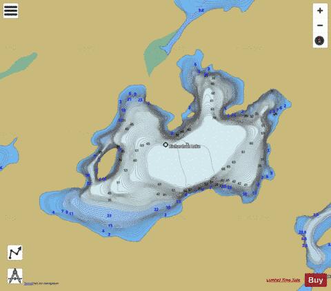 Richardson Lake depth contour Map - i-Boating App