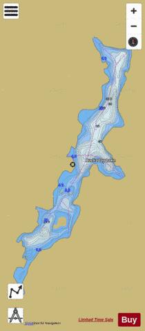 Buckaday Lake depth contour Map - i-Boating App