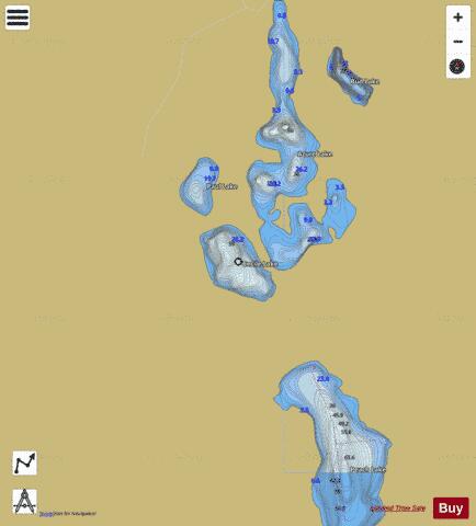 Cecile Lake depth contour Map - i-Boating App