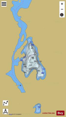 Giroux Bay depth contour Map - i-Boating App