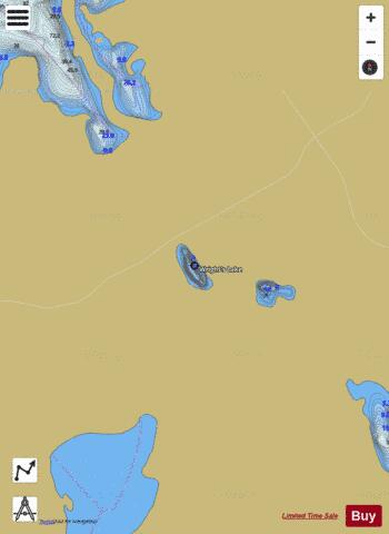 Wright's Lake depth contour Map - i-Boating App