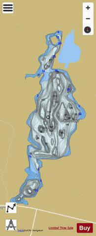 Lukinto Lake depth contour Map - i-Boating App
