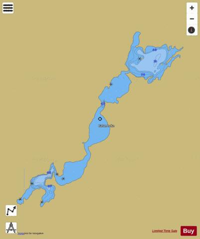 Eaton Lake depth contour Map - i-Boating App