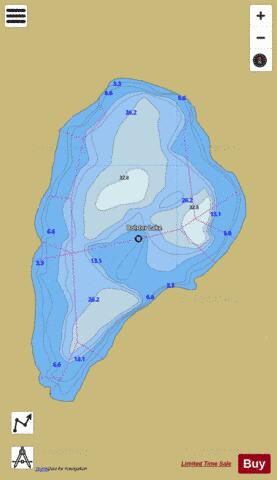 Bolster Lake depth contour Map - i-Boating App
