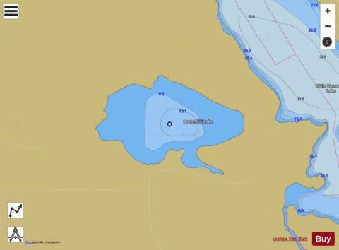 Brownlee Lake depth contour Map - i-Boating App