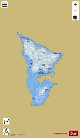 White Rock Lake depth contour Map - i-Boating App