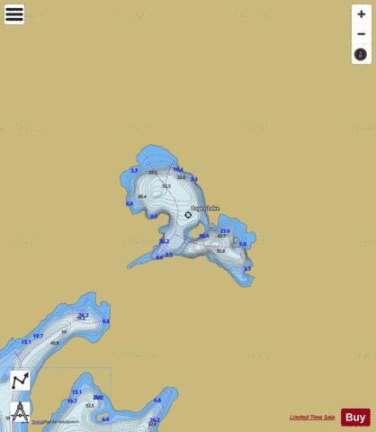 Boyer Lake depth contour Map - i-Boating App
