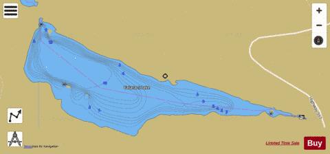 Cataract Lake depth contour Map - i-Boating App