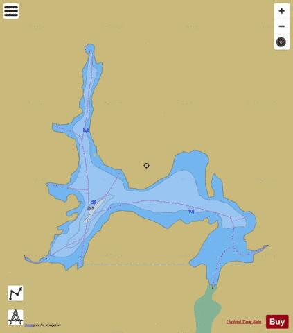 Cygnet River depth contour Map - i-Boating App
