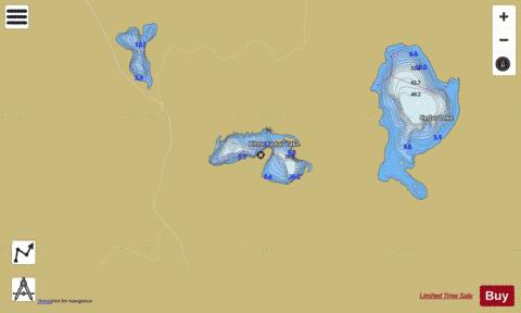 Little Cedar Lake depth contour Map - i-Boating App