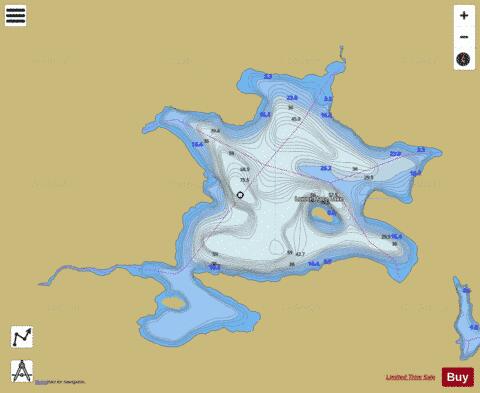 Lower Mace Lake depth contour Map - i-Boating App