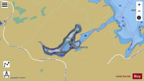 White Trout Bay depth contour Map - i-Boating App