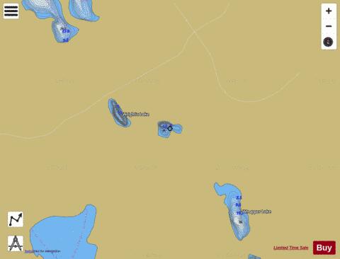 Teeter Ass Lake depth contour Map - i-Boating App