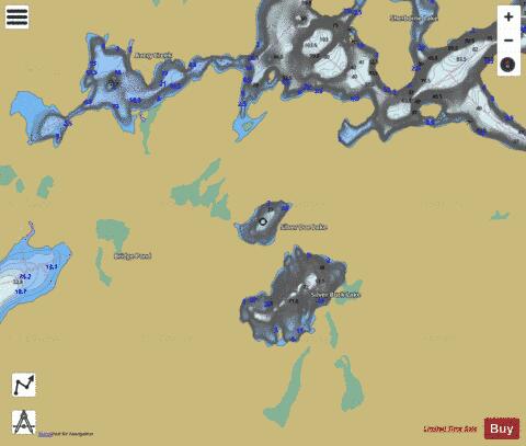 Silver Doe Lake depth contour Map - i-Boating App