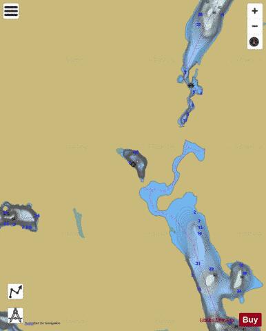 No-Name Lake depth contour Map - i-Boating App