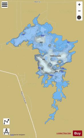 Whitson Lake depth contour Map - i-Boating App