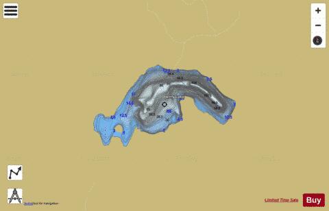 Jerry Lake depth contour Map - i-Boating App