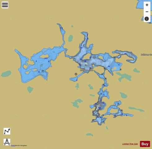 Hailstone Lake depth contour Map - i-Boating App