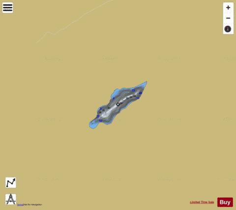 Big Mair Lake depth contour Map - i-Boating App