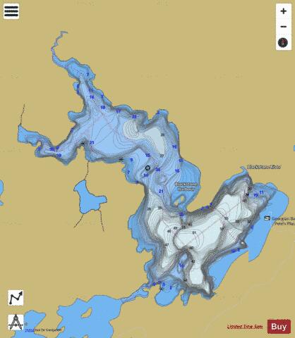 Blackstone Harbor depth contour Map - i-Boating App