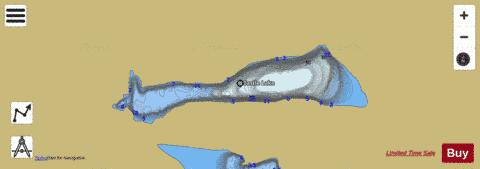 Castle Lake depth contour Map - i-Boating App