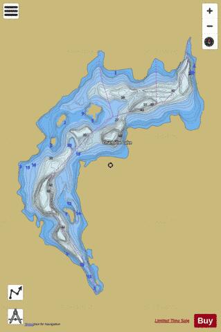 Charlotte Lake depth contour Map - i-Boating App