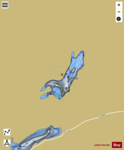 Crocan Lake depth contour Map - i-Boating App