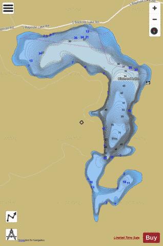 Diamond Lake A depth contour Map - i-Boating App