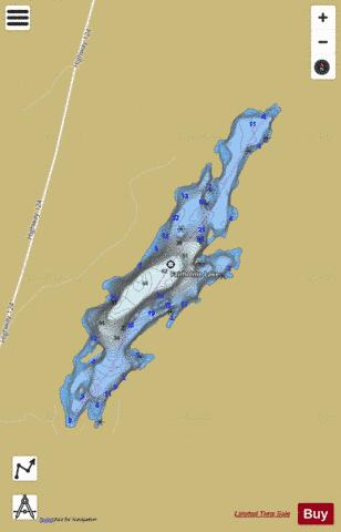 Fairholme Lake depth contour Map - i-Boating App
