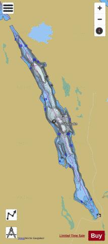 Friday Lake depth contour Map - i-Boating App
