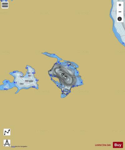 Gordon Lake depth contour Map - i-Boating App