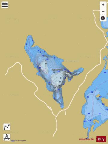 Grundy Lake depth contour Map - i-Boating App