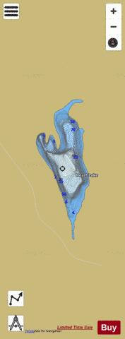 Heart Lake depth contour Map - i-Boating App