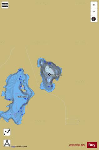 Hoard Lake depth contour Map - i-Boating App