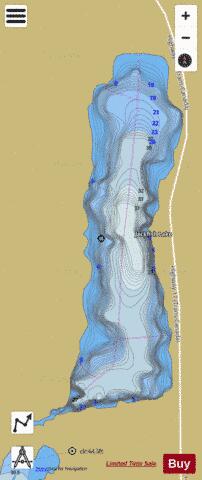 Jackfish Lake depth contour Map - i-Boating App