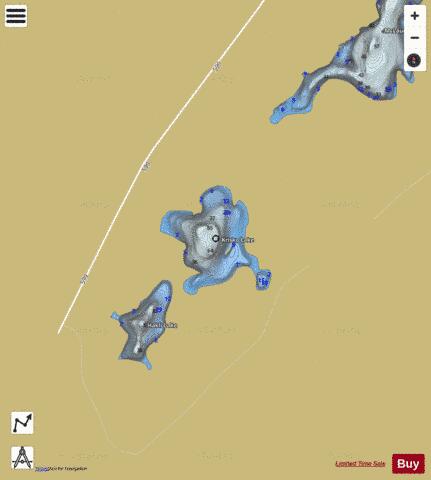 Krisko Lake depth contour Map - i-Boating App