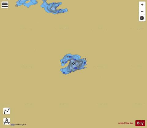 Lake 2J 68 Bailloquet depth contour Map - i-Boating App