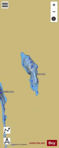 Leta Lake depth contour Map - i-Boating App
