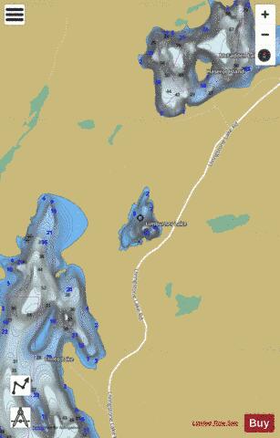 Limburner Lake depth contour Map - i-Boating App