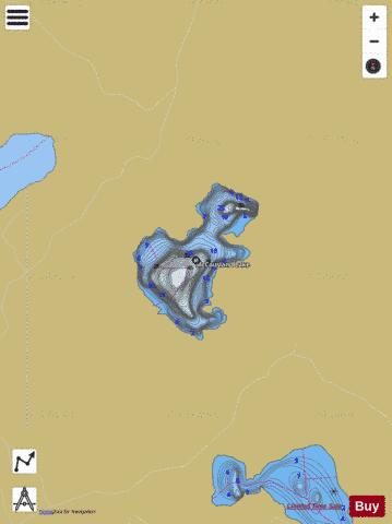 Mccausland Lake depth contour Map - i-Boating App