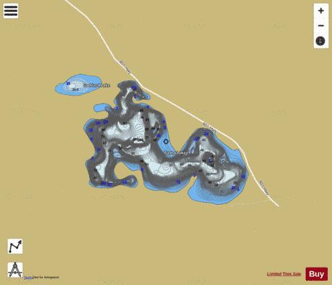 Pasha Lake depth contour Map - i-Boating App